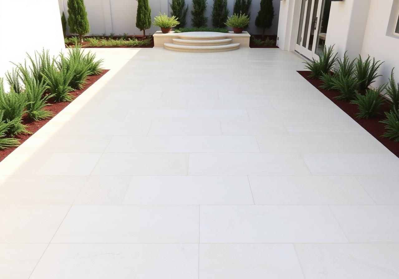 After — Travertine Patio · University Park